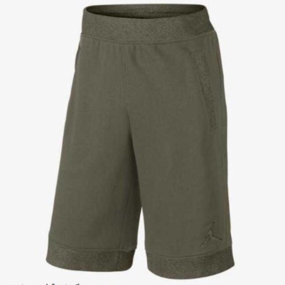 Air Jordan Fleece Short, Olive Green, Men’s Size S